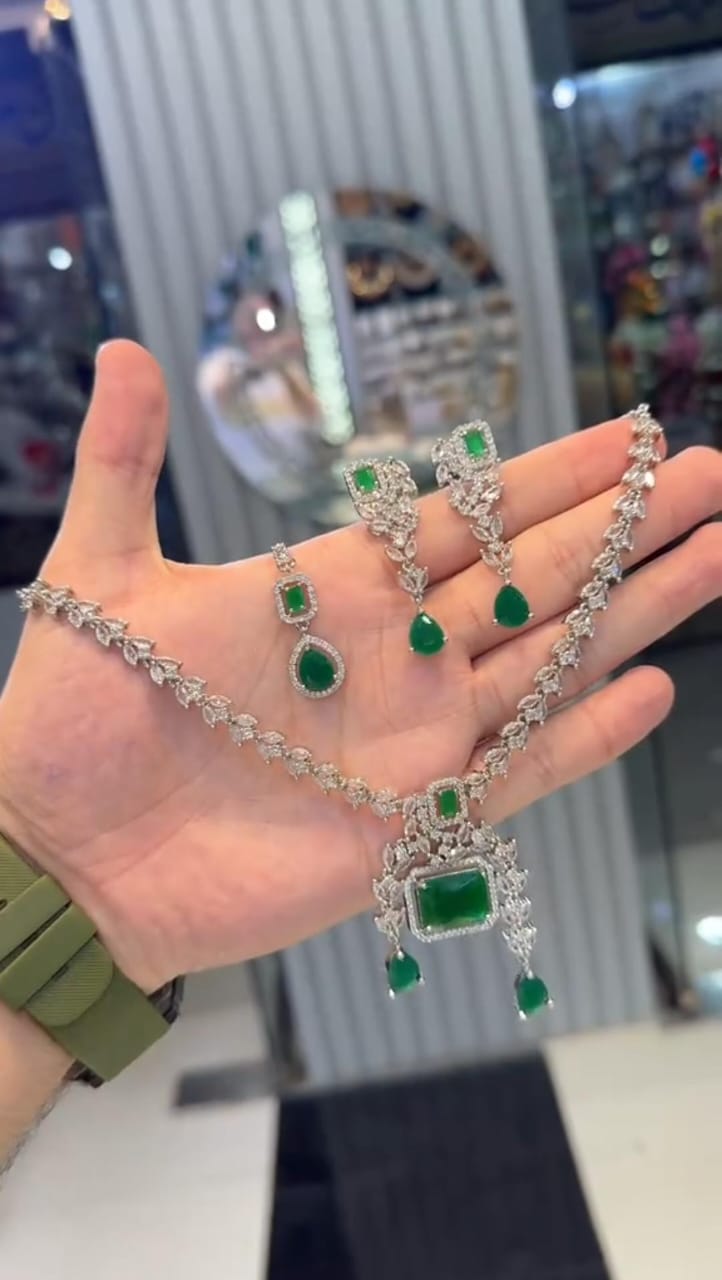 Zircon Stone Necklace