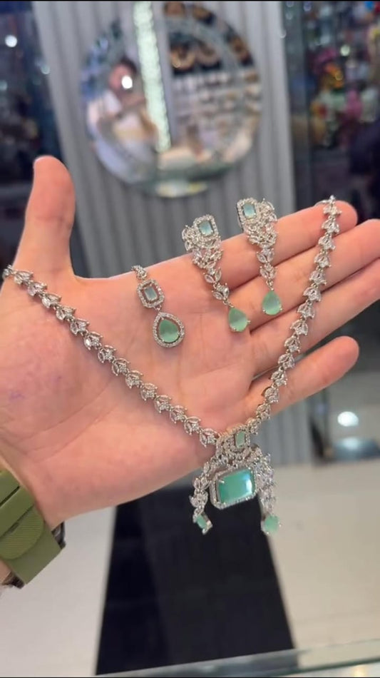 Zircon Stone Necklace